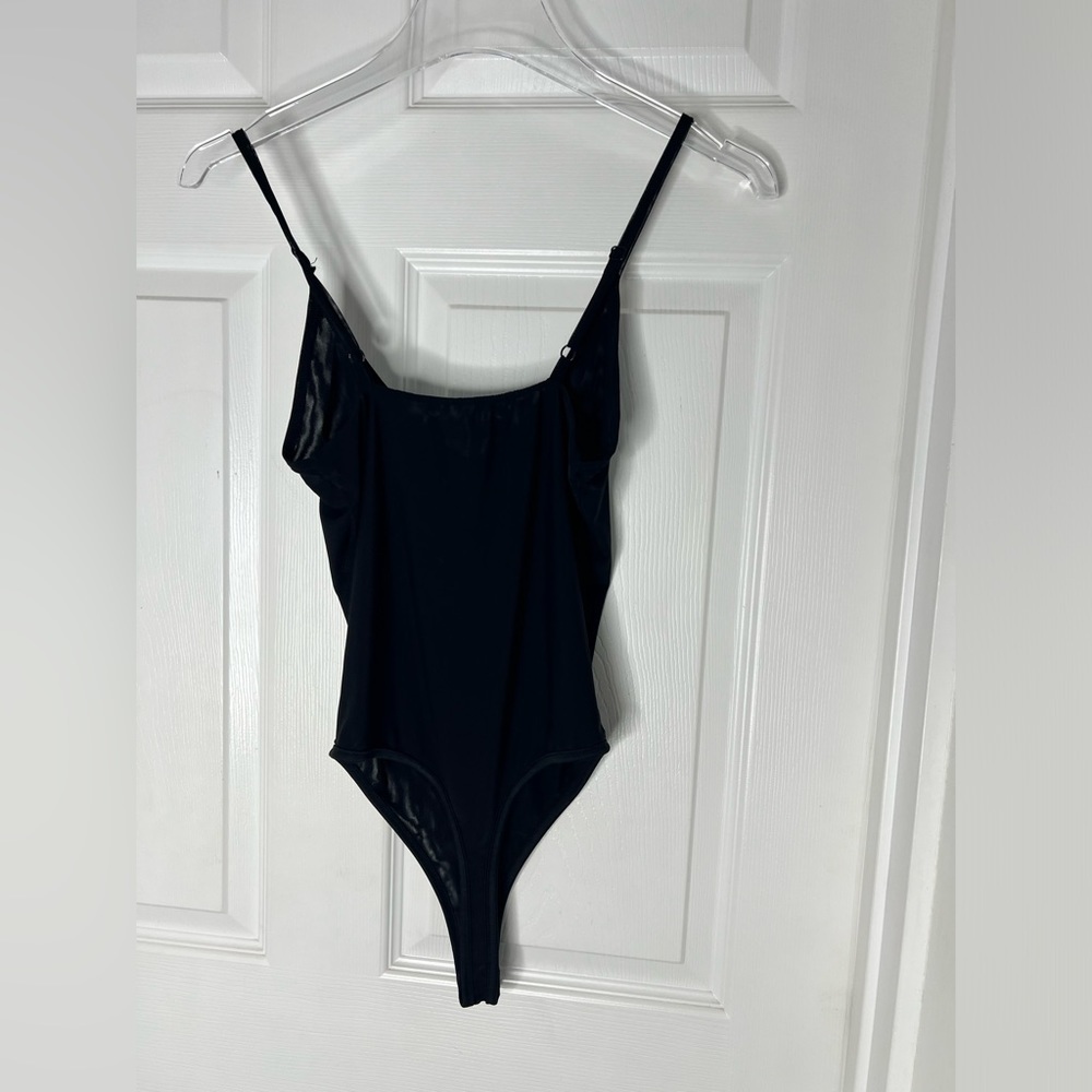 Naked Wardrobe Black Cami Bodysuit Sz S